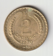 CHILE 1970: 2 Centesimos, KM 193 - Chile