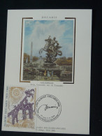 Carte Maximum Card (soie) Decaris Aquarelle Place De La Concorde Paris France 2001 - Gravuren