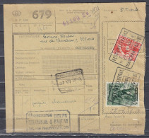 Vrachtbrief Met Stempel VERVIERS CENTRAL MARCHANDISES II - Documents & Fragments