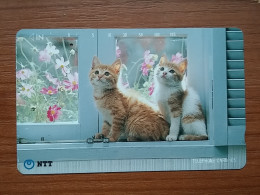 T-370 - JAPAN, Japon, Nipon, TELECARD, PHONECARD, Cat, Chat, NTT 231-033 - Katten