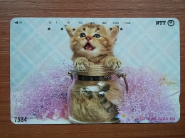 T-370 - JAPAN, Japon, Nipon, TELECARD, PHONECARD, Cat, Chat, NTT 231-043 - Katzen