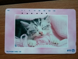 T-371 - JAPAN, Japon, Nipon, TELECARD, PHONECARD, Cat, Chat, NTT 231-290 - Katzen