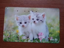 T-371 - JAPAN, Japon, Nipon, TELECARD, PHONECARD, Cat, Chat, NTT 231-304 - Gatos