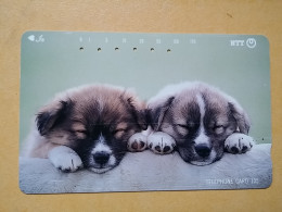 T-373 - JAPAN, Japon, Nipon, TELECARD, PHONECARD, Dog, Chien, NTT 111-025 - Cani