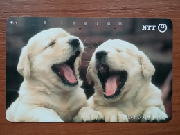 T-375 - JAPAN, Japon, Nipon, TELECARD, PHONECARD, Dog, Chien, NTT 111-073 - Perros