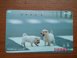 T-375 - JAPAN, Japon, Nipon, TELECARD, PHONECARD, Dog, Chien, NTT 290-416 - Hunde