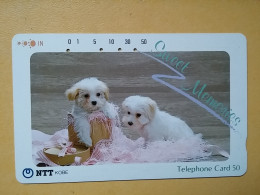 T-375 - JAPAN, Japon, Nipon, TELECARD, PHONECARD, Dog, Chien, NTT 330-246 - Hunde