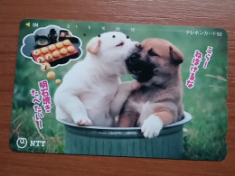 T-375 - JAPAN, Japon, Nipon, TELECARD, PHONECARD, Dog, Chien, NTT 331-493 - Perros