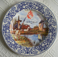 Assiette En Céramique_Vendée - Saint-Jean De Monts_Diamètre 24,5 Cm - Sonstige & Ohne Zuordnung