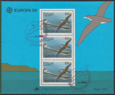 Madeira 1986 (FD Obliteration) (Mi BL 7) - EUROPE - Cory's Shearwater (Calonectris Diomedea) - Konvolute & Serien