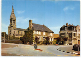 BARENTON. Le Carrefour, L'église.  Edit Cim.  Pharmacie  - Barenton