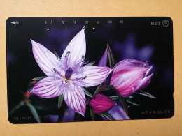 T-382 - JAPAN, Japon, Nipon, TELECARD, PHONECARD, Flower, Fleur, NTT 371-071 - Flowers
