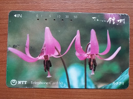 T-383 - JAPAN, Japon, Nipon, TELECARD, PHONECARD, Flower, Fleur, NTT 270-365 - Blumen