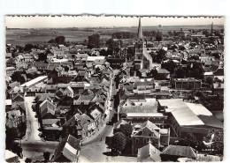 Solesmes, Vue Panoramique. En Avion Au Dessus De.... Edit Lapie   (carte Raccourcie En Haut) - Solesmes