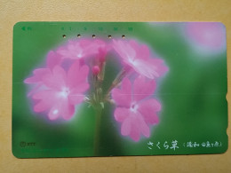 T-384 - JAPAN, Japon, Nipon, TELECARD, PHONECARD, Flower, Fleur, NTT 251-133 - Bloemen