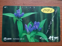 T-384 - JAPAN, Japon, Nipon, TELECARD, PHONECARD, Flower, Fleur, NTT 270-337 - Fleurs