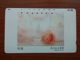 T-384 - JAPAN, Japon, Nipon, TELECARD, PHONECARD, Flower, Fleur, NTT 271-220 - Blumen