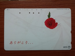 T-384 - JAPAN, Japon, Nipon, TELECARD, PHONECARD, Flower, Fleur, NTT 291-204 - Flores