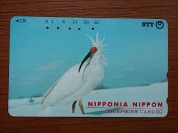 T-389 - JAPAN, Japon, Nipon, TELECARD, PHONECARD,  BIRD, OISEAU, NTT 270-264 - Sonstige & Ohne Zuordnung