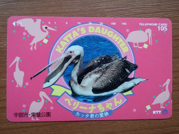 T-389 - JAPAN, Japon, Nipon, TELECARD, PHONECARD,  BIRD, OISEAU, NTT 351-171 - Sonstige & Ohne Zuordnung