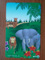 T-390 - JAPAN, Japon, Nipon, TELECARD, PHONECARD, ELEPHANT, NTT 231-224 - Dschungel