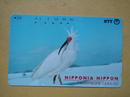 T-391 - JAPAN, Japon, Nipon, TELECARD, PHONECARD, NTT 270-264, Bird, Oiseau - Sonstige & Ohne Zuordnung