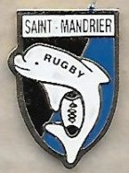 @@ Dauphin Cachalot Ballon De Rugby Saint Mandrier Sur Mer Var PACA @@sp206a - Rugby