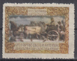 Yugoslavia 1925. Serbia ⁕ PROSVETNICA Narodno Delo, Military WWI, Additional, Charity ⁕ MNH Cinderella Vignette - Bienfaisance