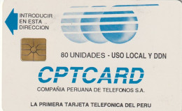 PHONE CARD PERU FIRST CARD 80 U (E72.44.8 - Pérou
