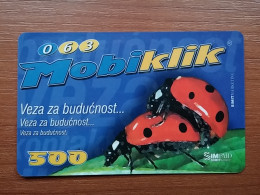 T-395 - YUGOSLAVIA, TELECARD, PHONECARD, LADYBUG, BUBAMARA, LADYBIRD, COCCINELLE, - Jugoslawien