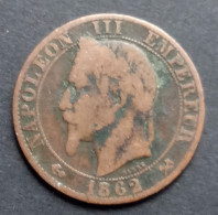 Pièce 5 Centimes Napoléon III 1862 K - 5 Centimes