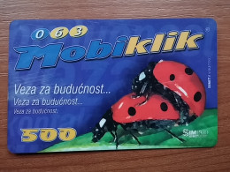 T-395 - YUGOSLAVIA, TELECARD, PHONECARD, LADYBUG, BUBAMARA, LADYBIRD, COCCINELLE, - Jugoslawien