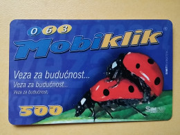 T-397 - YUGOSLAVIA, TELECARD, PHONECARD, , LADYBUG, BUBAMARA, LADYBIRD, COCCINELLE, - Jugoslawien