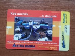 T-397 - YUGOSLAVIA, TELECARD, PHONECARD, FORMULA 1 - Jugoslawien