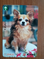 T-398 - JAPAN, Japon, Nipon, Carte Prepayee, Prepaid Card, Dog, Chien - Cani