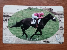 T-398 - JAPAN, Japon, Nipon, TELECARD, PHONECARD, NTT 231-146, Horse, Cheval - Cavalli