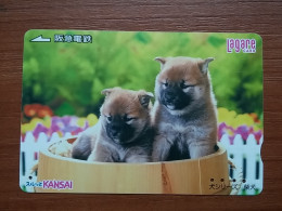 T-399 - JAPAN, Japon, Nipon, Carte Prepayee, Prepaid Card, Dog, Chien - Chiens