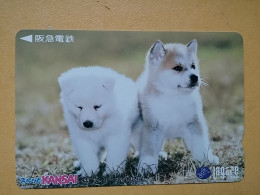 T-399 - JAPAN, Japon, Nipon, Carte Prepayee, Prepaid Card, Dog, Chien - Perros