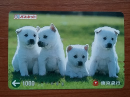 T-399 - JAPAN, Japon, Nipon, Carte Prepayee, Prepaid Card, Dog, Chien - Honden