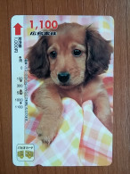 T-400 - JAPAN, Japon, Nipon, Carte Prepayee, Prepaid Card, Dog, Chien,  - Perros