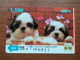 T-400 - JAPAN, Japon, Nipon, Carte Prepayee, Prepaid Card, Dog, Chien,  - Perros