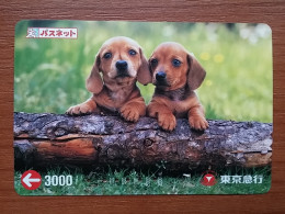 T-400 - JAPAN, Japon, Nipon, Carte Prepayee, Prepaid Card, Dog, Chien, NTT - Cani