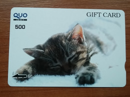 T-401 - JAPAN, Japon, Nipon, Carte Prepayee, Prepaid Card, CAT, CHAT,  - Gatti