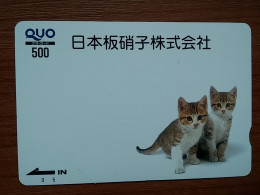 T-401 - JAPAN, Japon, Nipon, Carte Prepayee, Prepaid Card, CAT, CHAT,  - Katzen