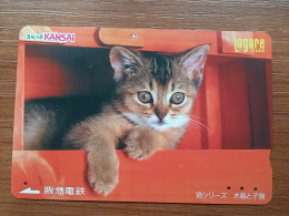 T-401 - JAPAN, Japon, Nipon, Carte Prepayee, Prepaid Card, CAT, CHAT,  - Cats