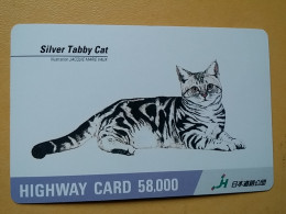 T-402 - JAPAN, Japon, Nipon, Carte Prepayee, Prepaid Card, CAT, CHAT,  - Cats