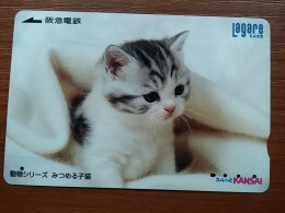 T-402 - JAPAN, Japon, Nipon, Carte Prepayee, Prepaid Card, CAT, CHAT,  - Katten