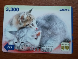 T-402 - JAPAN, Japon, Nipon, Carte Prepayee, Prepaid Card, CAT, CHAT,  - Gatos