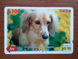 T-403 - JAPAN, Japon, Nipon, Carte Prepayee, Prepaid Card, Animal, Dog, Chien - Altri & Non Classificati