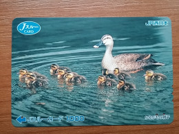 T-403 - JAPAN, Japon, Nipon, Carte Prepayee, Prepaid Card, Animal, Duck - Altri & Non Classificati